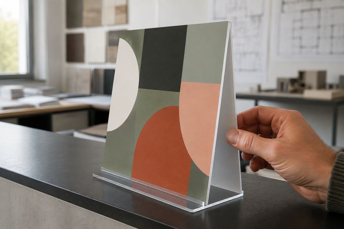 Chevalet recto-verso Forex 5 mm imprimé en quadrichromie par KOOPRINTA