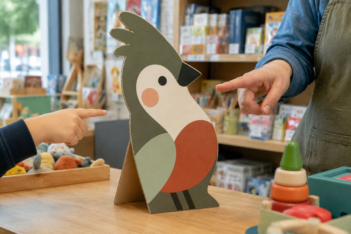 Silhouette de comptoir imprimé en quadrichromie par KOOPRINTA